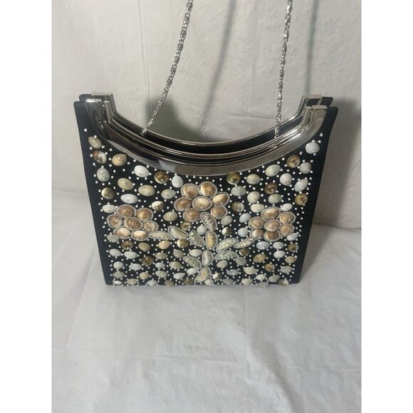 Timmy Woods Casha Beverly Hills Collection Seashell Handbag - Picture 10 of 16